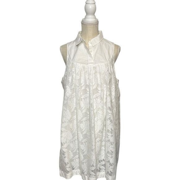 HD in Paris White Lace Dress Bridal Beachy size Large - Picture 3 of 7